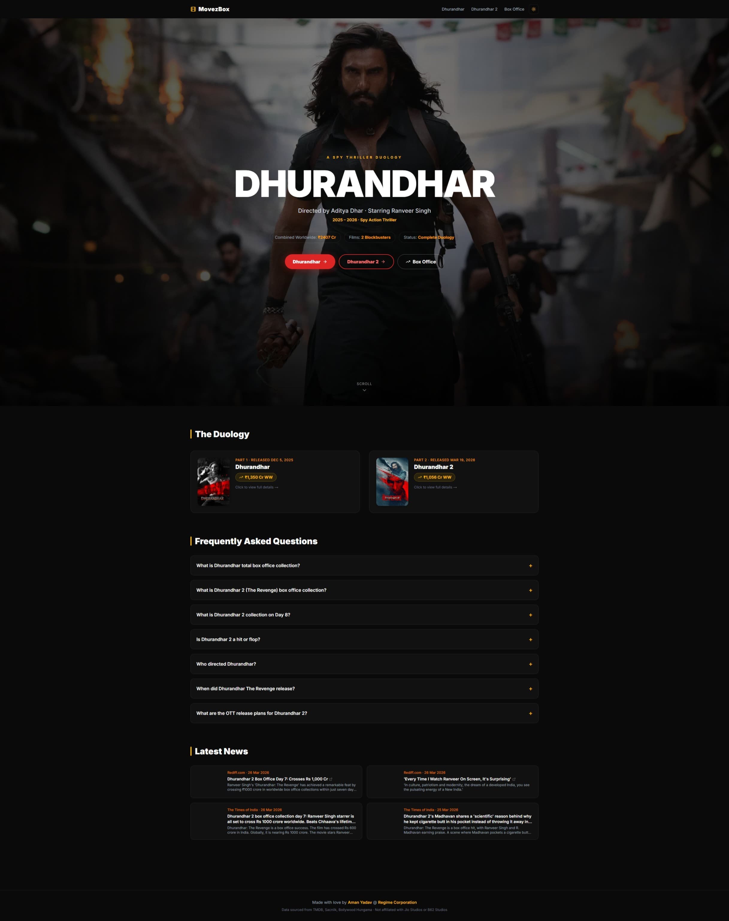 MovezBox — India's real-time box office data platform